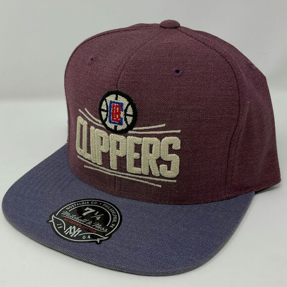 Mitchell & Ness Los Angeles Clippers Classic Fitted Hat Size 7 1/4 Old Logo NWT - Picture 4 of 7